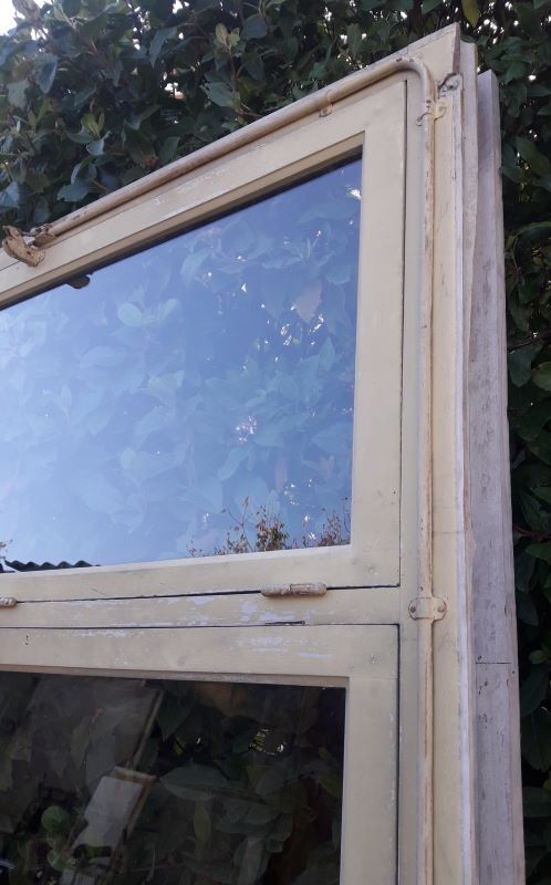 Wooden canopy 3 windows with bellows and abbatant