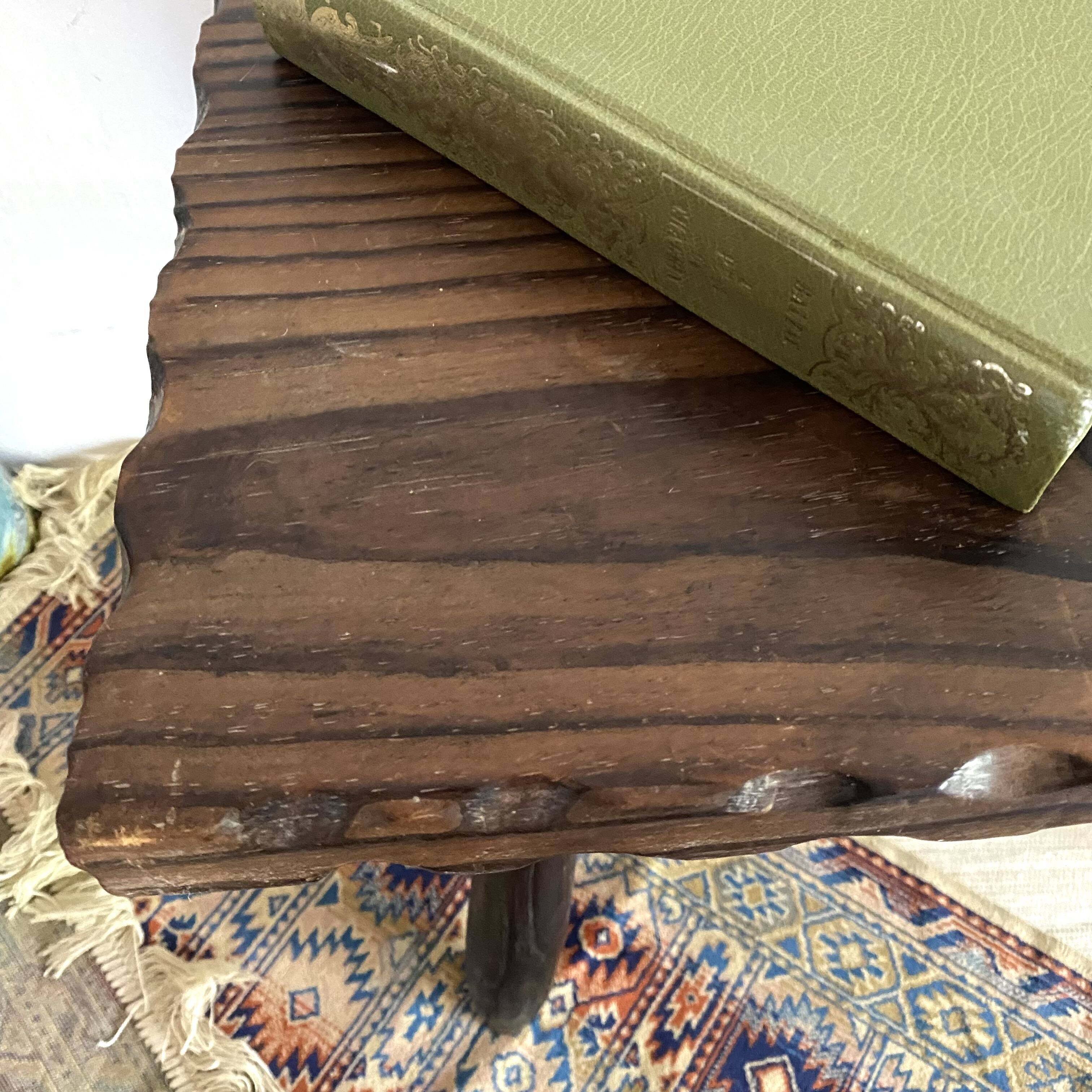 Wooden side table or bed end, Spain 1970