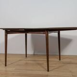 Table à manger extensible carrée en palissandre du milieu du siècle, Danemark, années 1960
