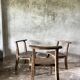Large old teak chair or armchair H84 L60