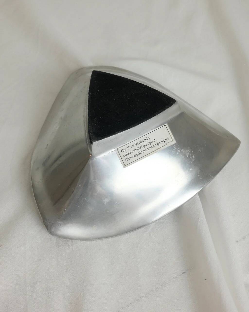 corrugated metal bowl