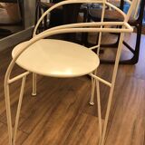 Fauteuil crème Lune d'Argent de Pascal Mourgue