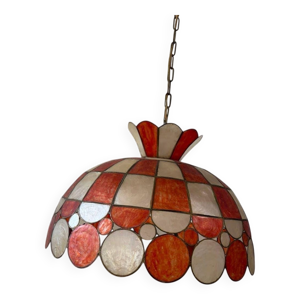 Suspension orange vintage - nacre