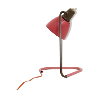 Robert Caillat, red and gold lamp from the years 1950