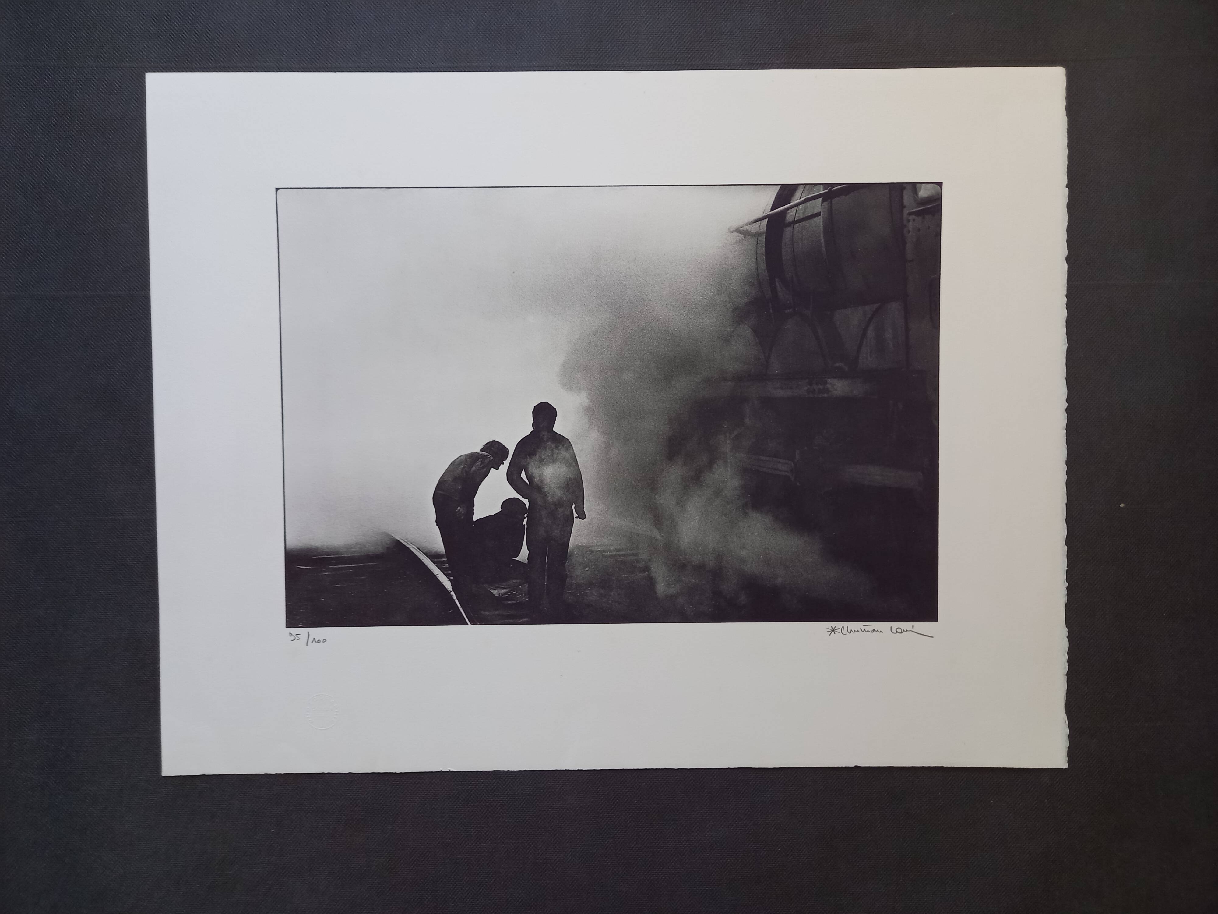 Silver photograph, screen print by Christian Louis (1948-2011), numbered and signed