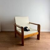 Fauteuil en pin massif