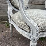 Pair of Louis XVI style armchairs