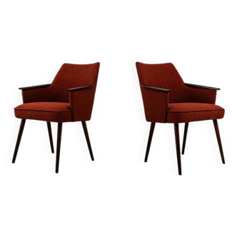 Fauteuils vintage en terre cuite, Pologne, années 60, lot de 2