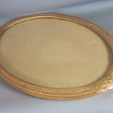 Former oval Art-Deco wood frame - 56x38 cm gold stucco, 50.2x35.2 cm SB