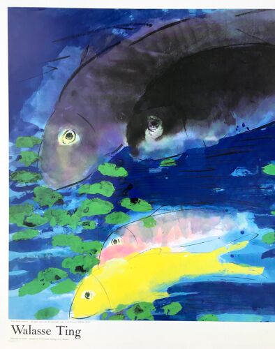 Affiche d'art d'après Walasse Ting Summer Fishes 1990 (grand format panoramique)
