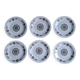Set 6 assiettes Murielle BFK 1966