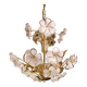 Charming Murano Candlestick White Flowers, 1970