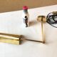 Lampe applique à rotules laiton vintage 80 Sce France