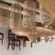 Suspension ou luminaire en rotin en forme de lanterne asiatique