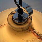 Large 'Cirrus' brown glass UFO suspension by Peill and Putzler XL 1970