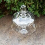 Candy cut on glass stand