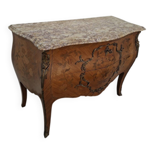 Commode style louis XV - rose