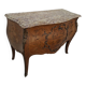 Commode style Louis XV en marqueterie et bois de rose