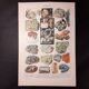 Set of two lithographs on rocks and minerals from 1922