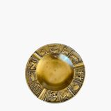 Vintage gilt bronze horoscope ashtray