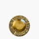 Cendrier horoscope en bronze doré vintage