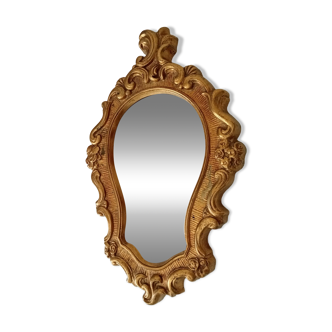 Vintage golden baroque mirror 42*26