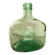 Blueish green Dame-Jeanne carboy, vintage French, Viresa Bandeira