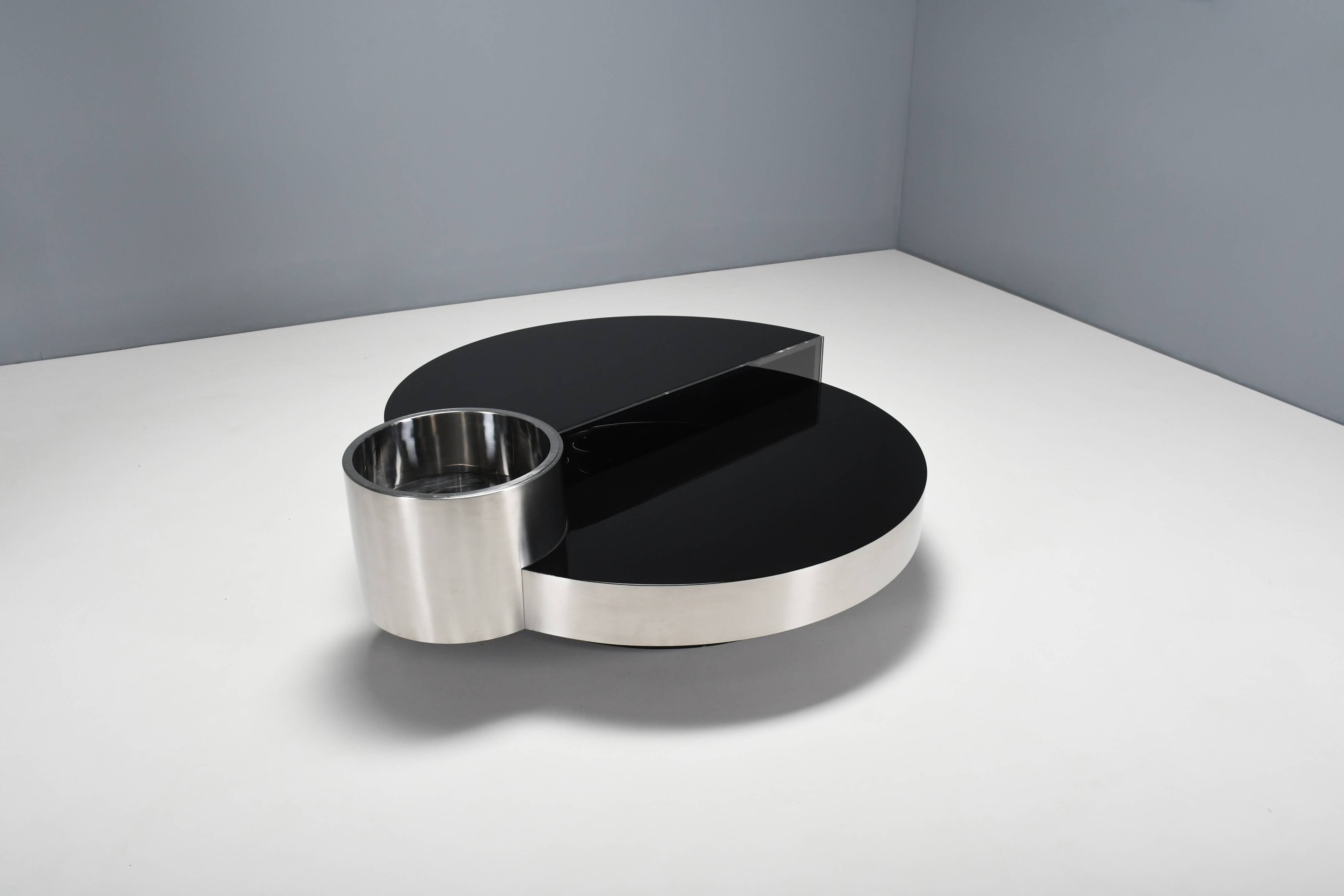 Rare Table Bar by Massimo Papiri for Mario Sabot, Italy 1970s