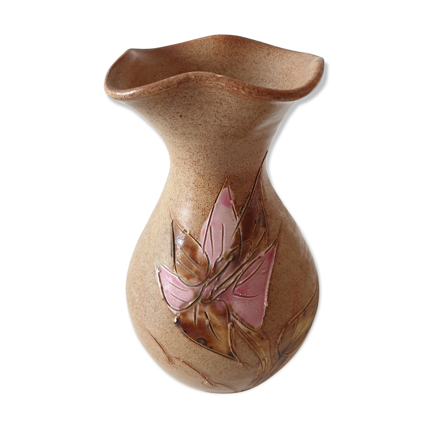 Vintage ceramic vase from Vallauris 1960s
