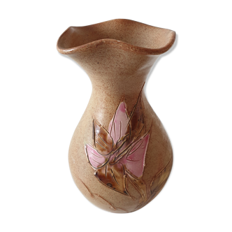 Vintage ceramic vase from Vallauris 1960s