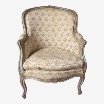 Bergère fauteuil de style Louis XV