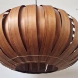 Large Rare Midcentury Veneer Pendant ULUV, 1960s