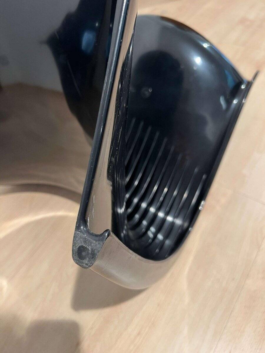 Panton Cantilever Chair in Black Pu by Verner Panton, Germany, 1971