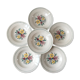 Set of 6 hollow plates Digoin Sarreguemines 40s