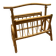 Vintage rattan magazine rack