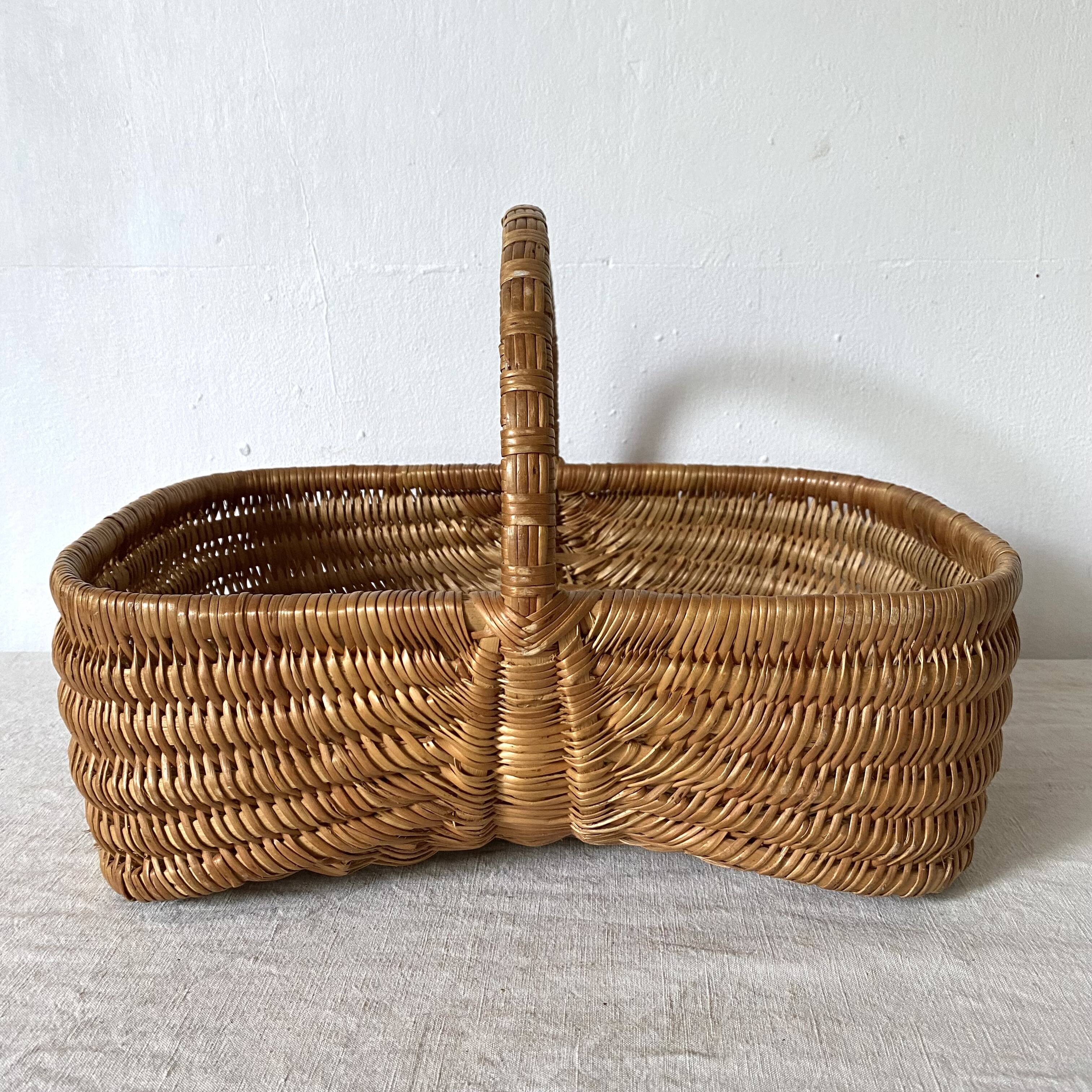 Vintage wicker basket