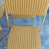 6 folding chairs Lafuma vintage 1970