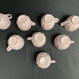 Art déco, service à café porcelaine rose Epiag vers 1930