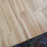 Industrial wood and metal farm table