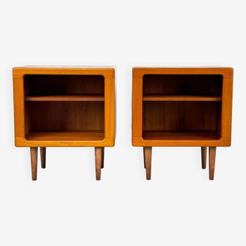 Set of 2 Danish Teak Nightstand by CFC Silkeborg, 1980s