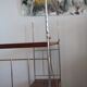 Etagère string métal doré bois