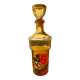 Carafe en verre jaune 60's