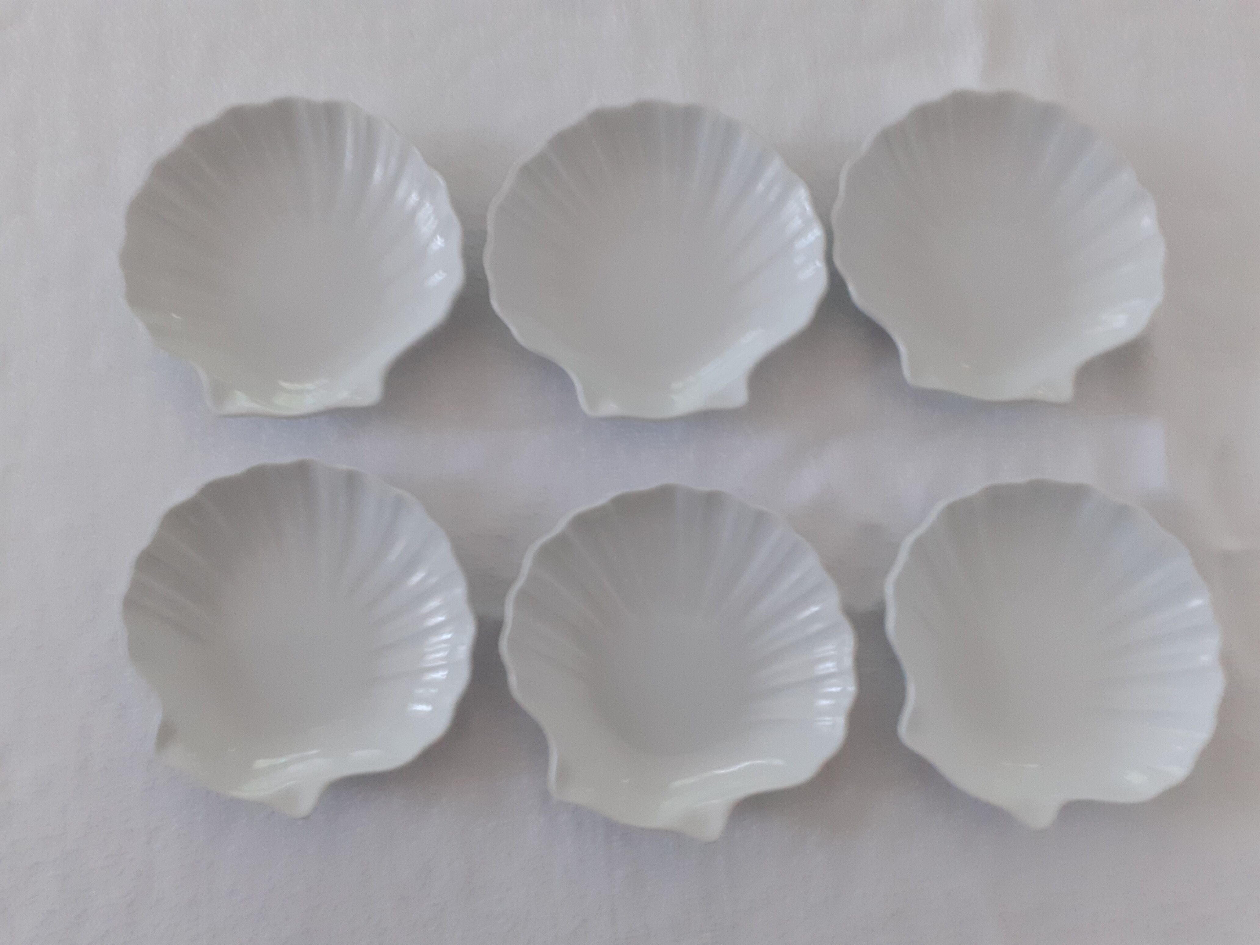 6 Raviers cups form shell Scallop porcelain oven Emile Henry culinary