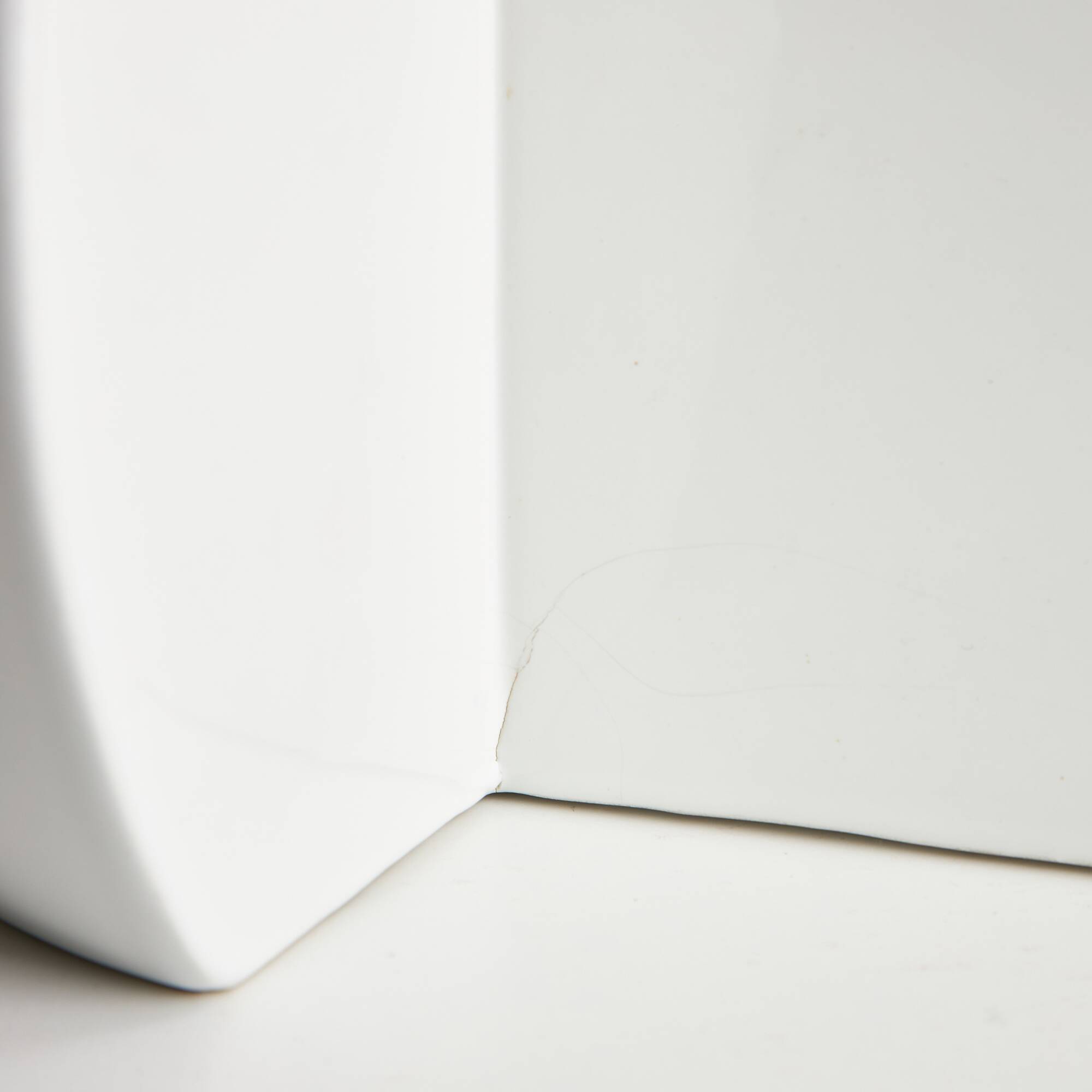 Perdomello 70 White Ceramic Hemisphere Lamp, 1970s