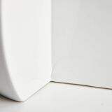 Perdomello 70 White Ceramic Hemisphere Lamp, 1970s