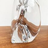 French glass table lamp from the mid-century by Daum, 1960s.