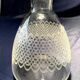 2 ENGRAVED GLASS LIQUOR CARAFES FROM THE 1930s-1940s