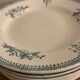 10 dessert plates and Art Deco green Saint Amand serving dish