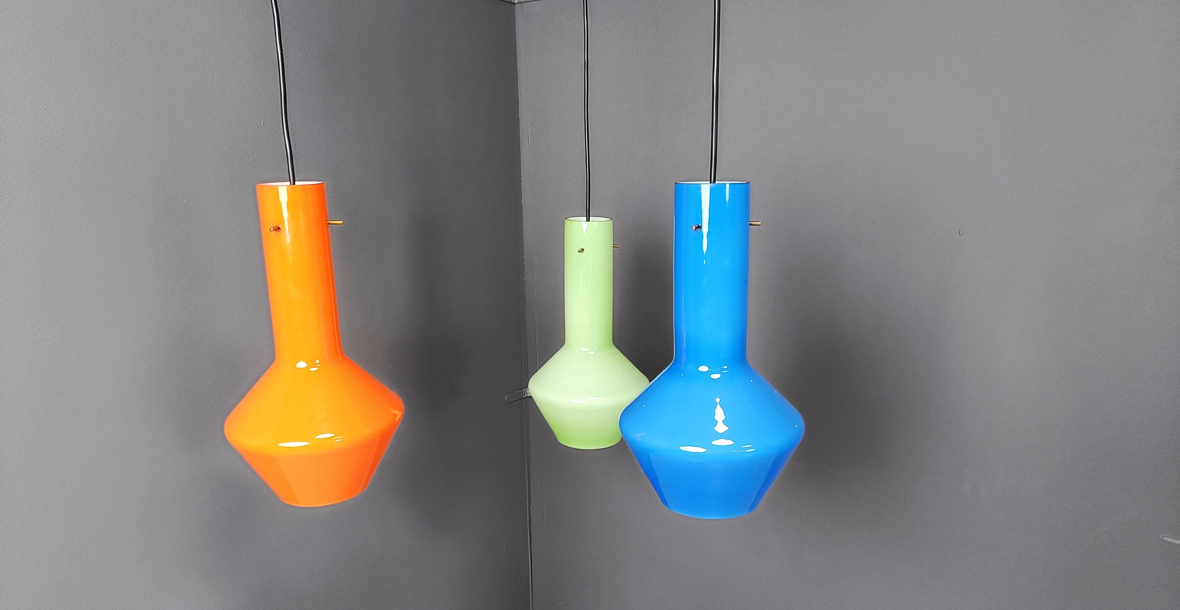 Vintage italian murano glass chandelier, 1960s