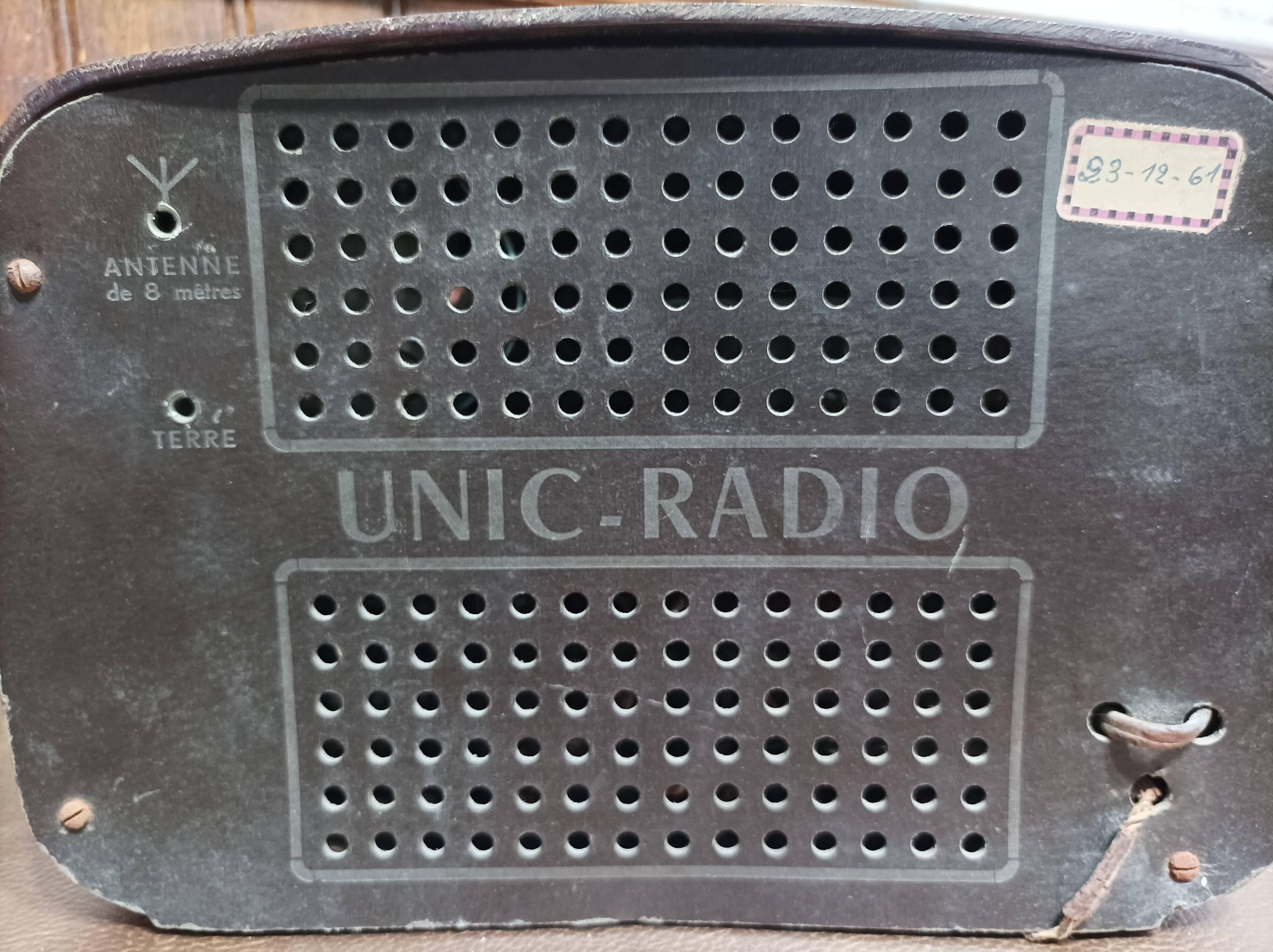 Radio lamp set tsf "unic radio" bakelite 50s